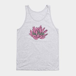 He/Him Pronoun - Succulent (pink/green) Tank Top